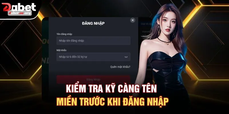 Kiểm tra kỹ càng tên miền trước khi đăng nhập